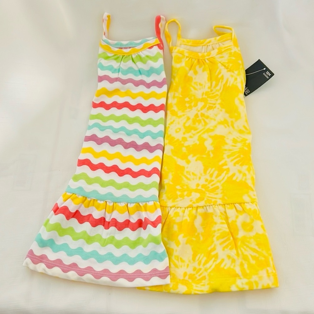 New / 2~Sleeveless Drop Waist Dresses